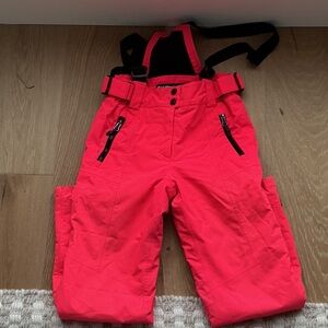 Killtec hot pink snow bibs